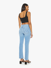 Mother Mid Rise Dazzler Ankle Fray