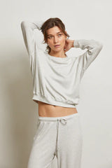 PerfectWhiteTee Cooper Brushed Waffle L/S Raglan Crew