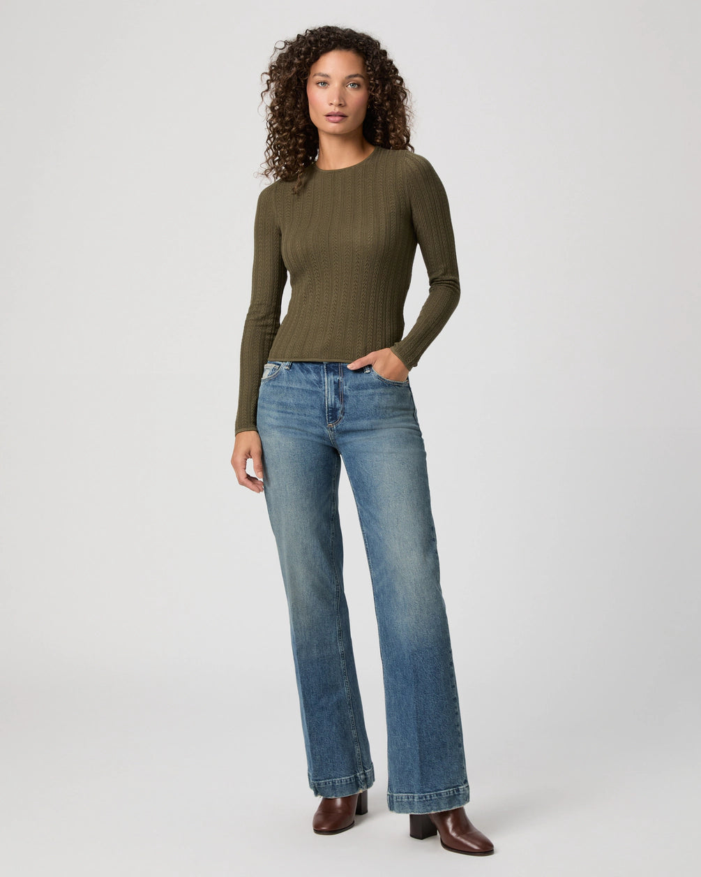 Paige Leenah 32in Wide Leg Jean