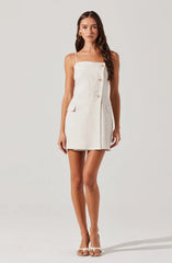 Astr Azria Button -Front Wrap Dress