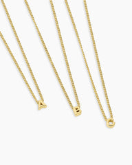 Gorjana Wilder Mini Alphabet Necklace Gold