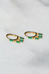 Native Gem Floating Emerald  Huggies
