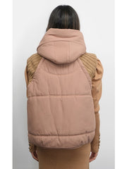 Greylin Douglas Ribbed Puffer Hooded Vest