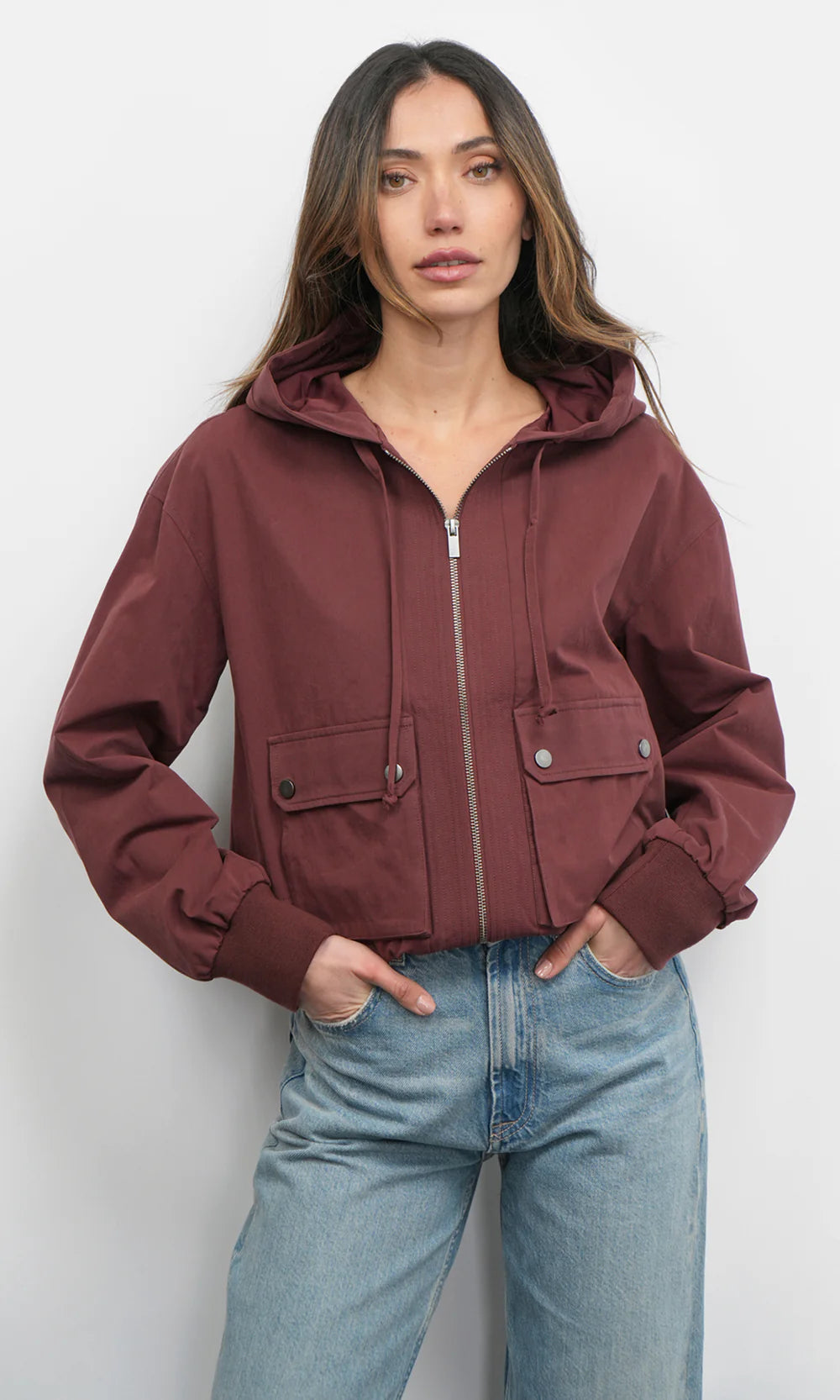 Greylin Grant Twill Hooded Jacket