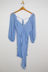 Saints & Secrets Mesh Sleeve Mini Dress