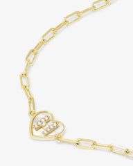 Melinda Maria Love Letters Heart Bracelet  "H"