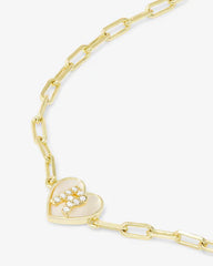 Melinda Maria Love Letters Heart Bracelet  "R"