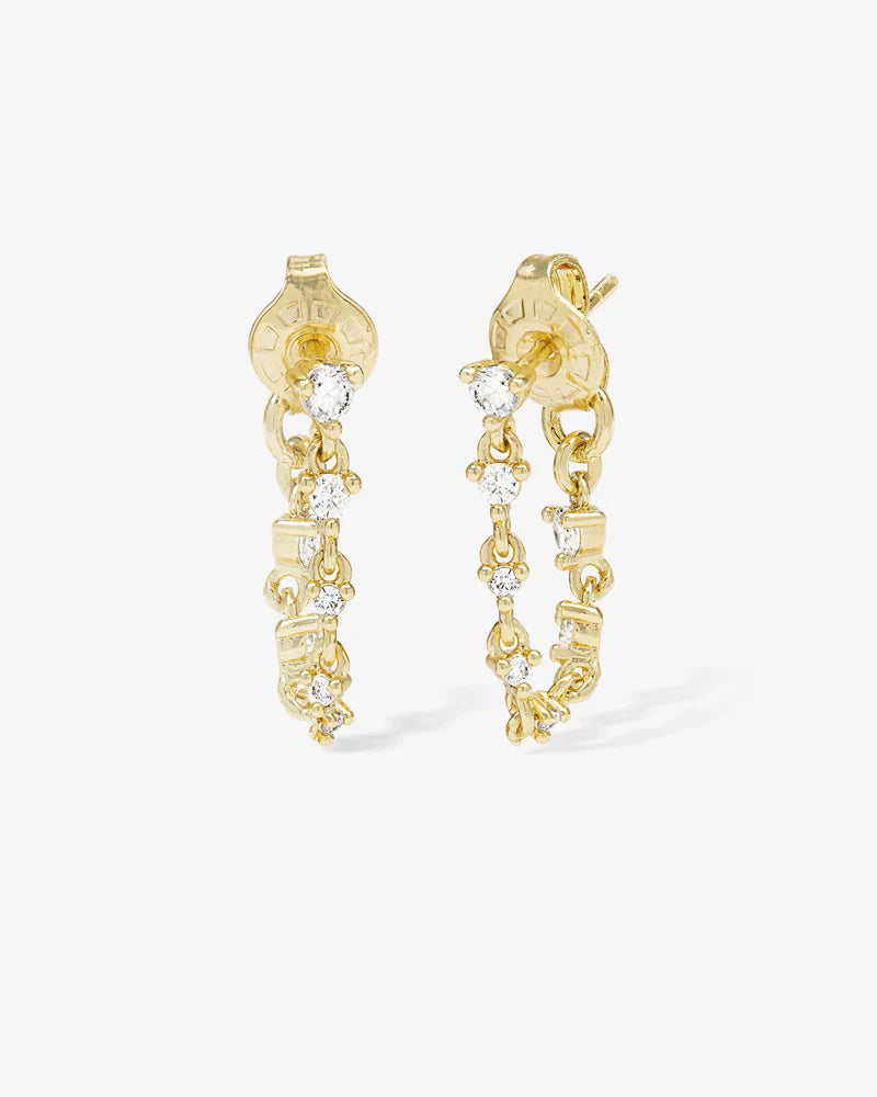 Melinda Maria Not Your Basic Soft Hoop Earrings