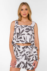 Velvet Heart Saima Black White Top