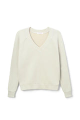 PerfectWhiteTee Sinead Relaxed French Terry V-Neck Sweatshirt