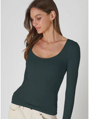 Nikibiki Clean Line Sweetheart L/S Top