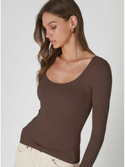 Nikibiki Clean Line Sweetheart L/S Top