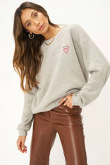 Project Social T Achy Breaky Embroidered Sweatshirt
