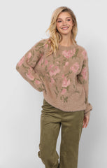 Sadie & Sage Camila Eyelash Jacquard Pullover Sweater