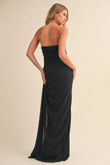 Kelsis Strapless Chiffon Dress