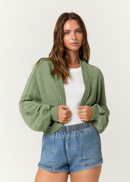 Project Social T Davina Sweatshirt Rib Cardi