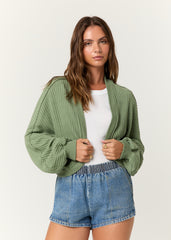 Project Social T Davina Sweatshirt Rib Cardi