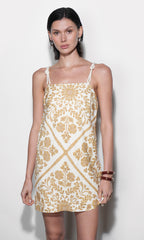 Greylin Nadine Scarf Print Mini Dress