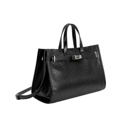Melie Bianco Sutton Black Recycled Vegan Leather Toto Bag