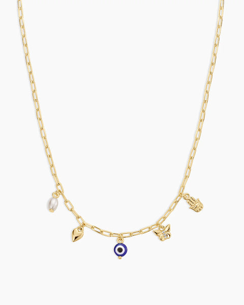 Gorjana Connection Mini Charm Necklace