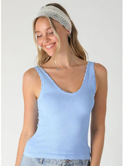 Nikibiki Rev Scalloped Edge Tank Top