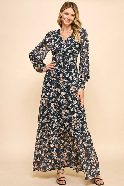 Pinch Floral Prink Maxi Dress