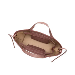 Melie Bianco Jill Mauve Suede Recycled Vegan Tote Bag