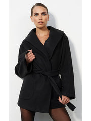 Bobi Shawl Collar Belted Coat