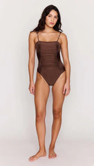 MinkPink Sienna Ruched One Piece Swinsuit