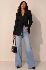 CA Muse Tie-Waist Blazer