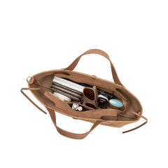 Melie Bianco Jill Mauve Suede Recycled Vegan Tote Bag