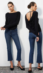 Bobi L/S OPen Cowl Back Top