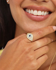 Melinda Maria Blue Evil Eye Ring