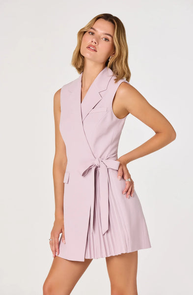 Astr Kesari Slvless Blazer Mini Dress