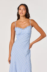 Astr Maeryn Plaid Ruffle Trim