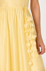 Astr Halcyon 3D Flower Applique Midi Dress