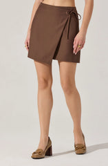 Astr Ashvi Wrap Mini Skirt