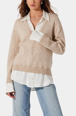 Astr Jianna Layered Sweater