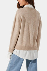 Astr Jianna Layered Sweater