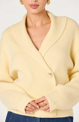 Astr Ayleen Ribbed Wrap Cardigan