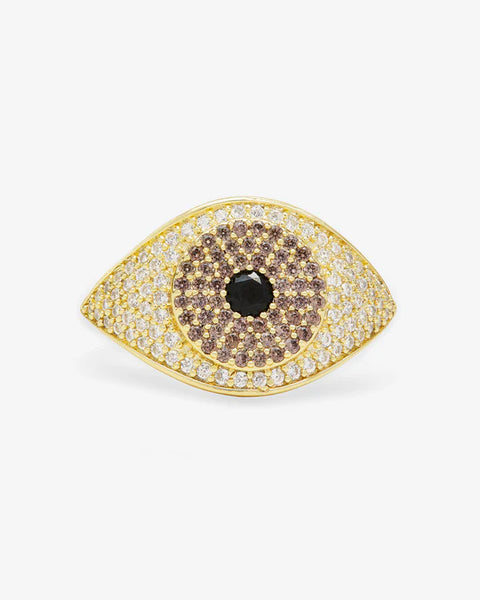 Melinda Maria Black Evil Eye Ring