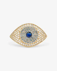 Melinda Maria Blue Evil Eye Ring