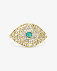 Melinda Maria Blue Opal Evil Eye Ring
