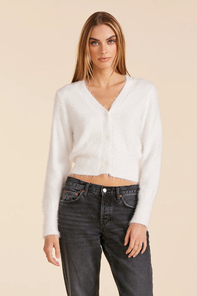 Bobi Black Slim Cardigan Sweater