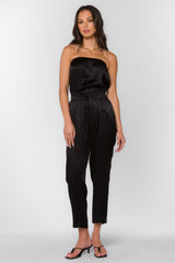 Velvet Heart Conrad Satin Wide Leg Jumpsuit