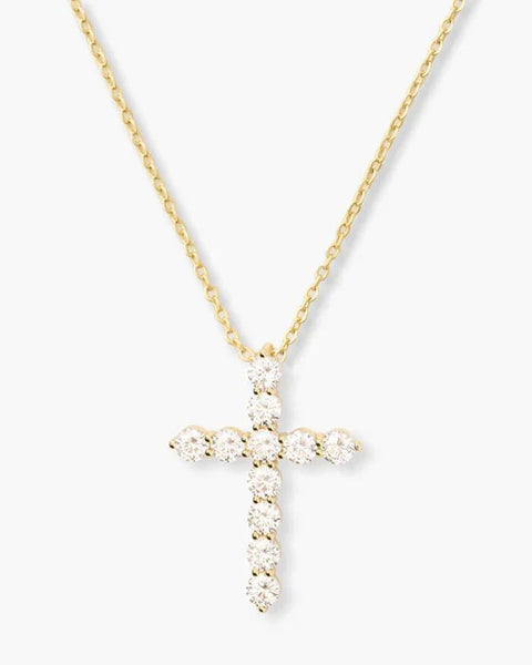 Melinda Maria Oh SHE Fancy Small Cross Pendant