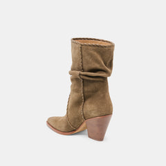 Dolce Vita Julith Olive Suede Boots
