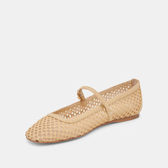 Dolce  Vita Rayes Woven Raffia Flat