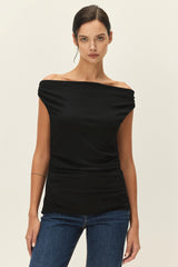 Elodie the Label Isabeau Draped Jersey Top