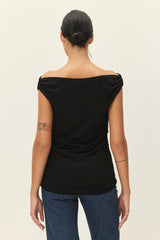 Elodie the Label Isabeau Draped Jersey Top